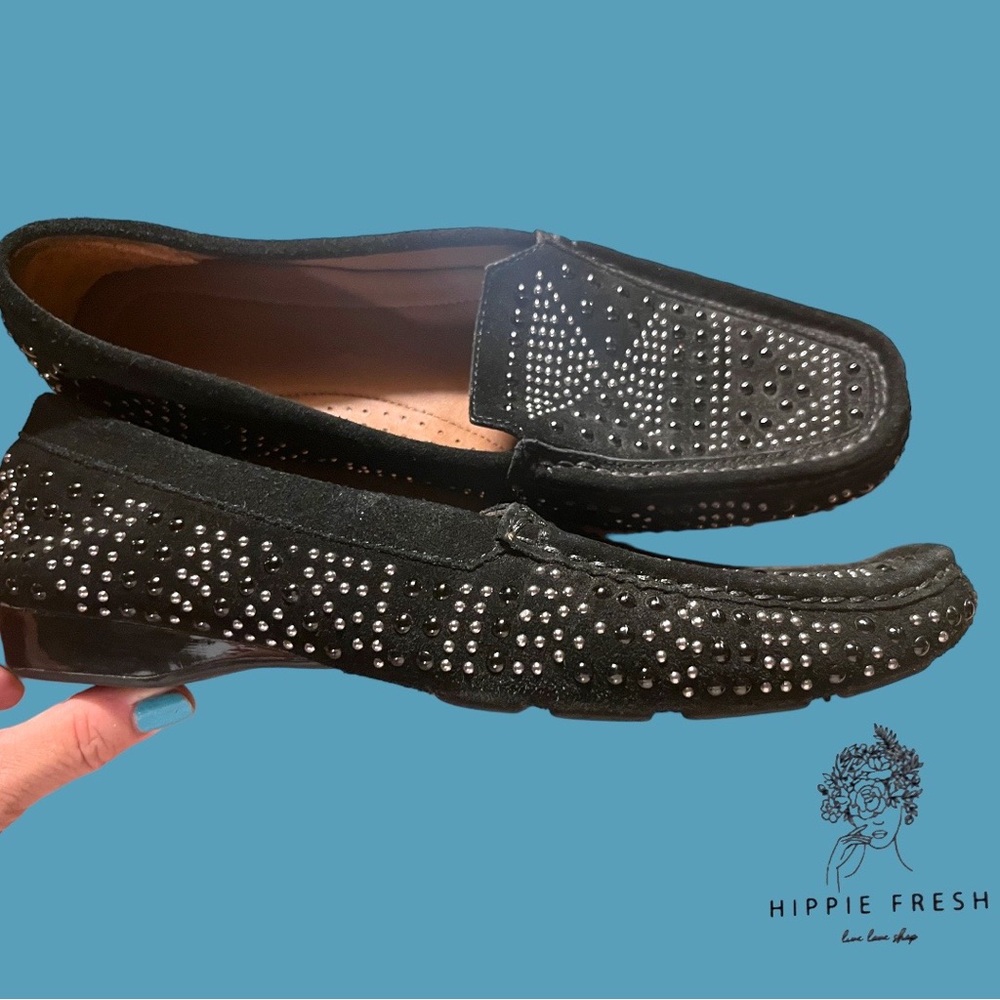 Donald J Pliner Lanie Women’s Studded Loafers - Black Size 8